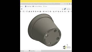 Desain 3D Pot Bibit Tanaman 8 cm | Tutorial Onshape