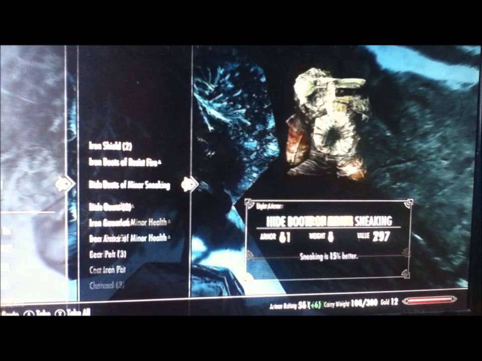 how to skyrim chest glitch YouTube