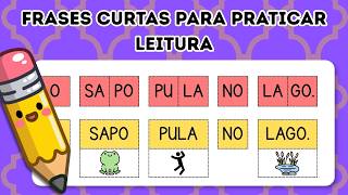 Frases para aprender a ler | Sílabas para crianças| Alfabeto completo | Ensinar a ler rápido
