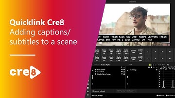 QuickLink StudioPro: Adding captions/subtitles to a scene