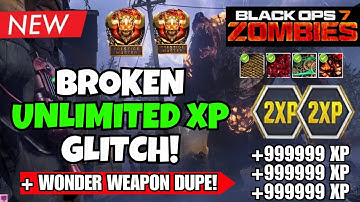 *NEW* BROKEN BO7 UNLIMITED EVERYTHING GLITCH! Infinite XP + Wonder Weapon DUPE! BO7 ZOMBIES GLITCH
