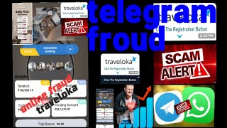 Online scam || travoloka scam || telegram prepaid merchant task scam ||cyber fraud|| online job scam