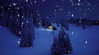 Snow falling - Night theme with meditation music | Soft soothing Music for Sleep | HM Random Vibes screenshot 4