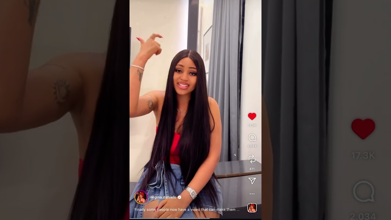 Regina Daniels finally speaks. Oh she is so skinny now🥹 I pray this wahala is settled #reginadaniel 