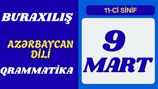 9 Mart 2026 11-Ci Sinif Buraxılış Imtahanı Azərbaycan Dili Qrammatika