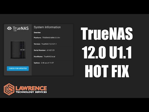 TrueNAS 12.0-U1.1 Hot Fix For Potentially Critical ZFS issue