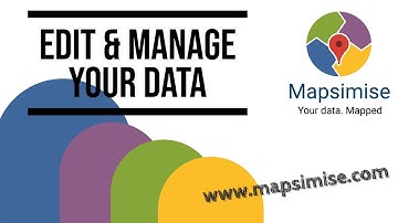 Update, Edit and manage your Data with Mapsimise