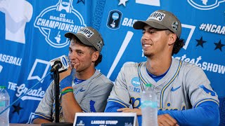 UCLA Baseball Postgame - Coach Savage & Players vs. UTSA (June 8, 2025)