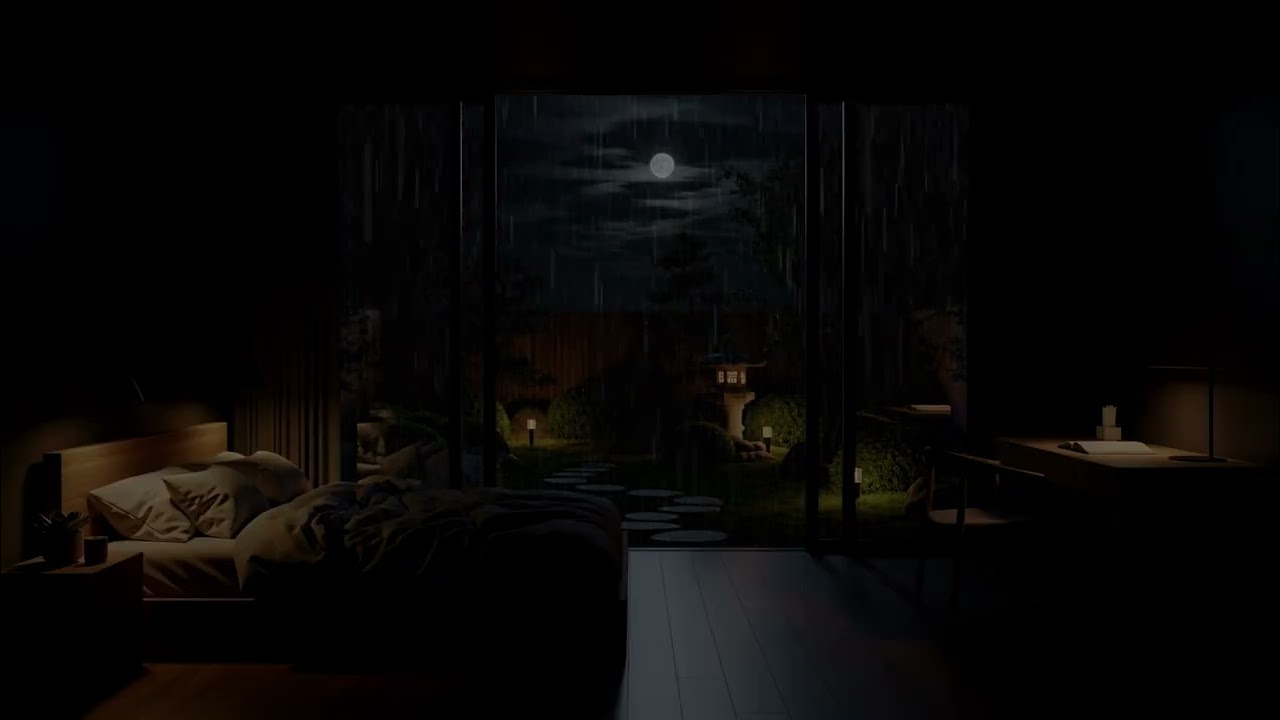 4K | Cozy Night Rain Sounds – Fall Asleep Fast