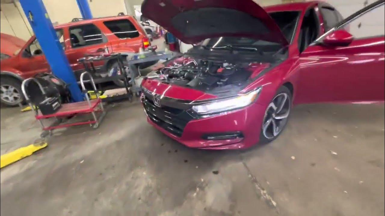 2018 Honda accord, low coolant - YouTube