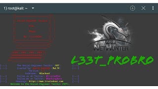 INSTALL SETOOLKIT ON ANDROID KALI NETHUNTER ROOT NEEDED