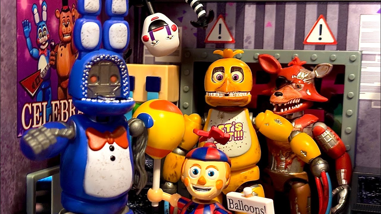 FNAF JAZWARES ACTION FIGURES SERIES 3 UNBOXING + REVIEW! - Five