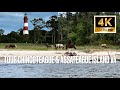 Tour Chincoteague &amp; Assateague Island Virginia - 4K Relaxing ASMR Cinematic footage