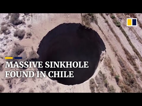 Massive sinkhole discovered in Chile near copper mining site