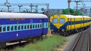 MEMU TRAIN COUPLING ICF SLEEPER COACH | BUMPY RAILROAD | Train Simulator | Railwork | NTG GAMING