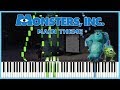 Monsters Inc Main Theme PIANO DUET Synthesia Monsters Inc Main Theme PIANO DUET Synthesia