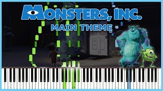 Monsters, Inc. - Main Theme | PIANO DUET [Synthesia]