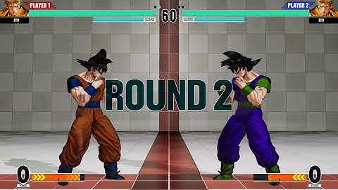 KOF XV | Ryo 💥 Ryo (mirror match) | Goku (Dragonball) mod | CPU vs CPU AI vs AI