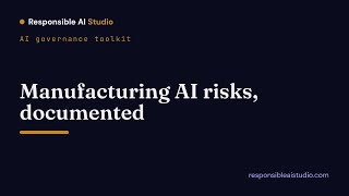 AI governance for manufacturing: risk register in minutes