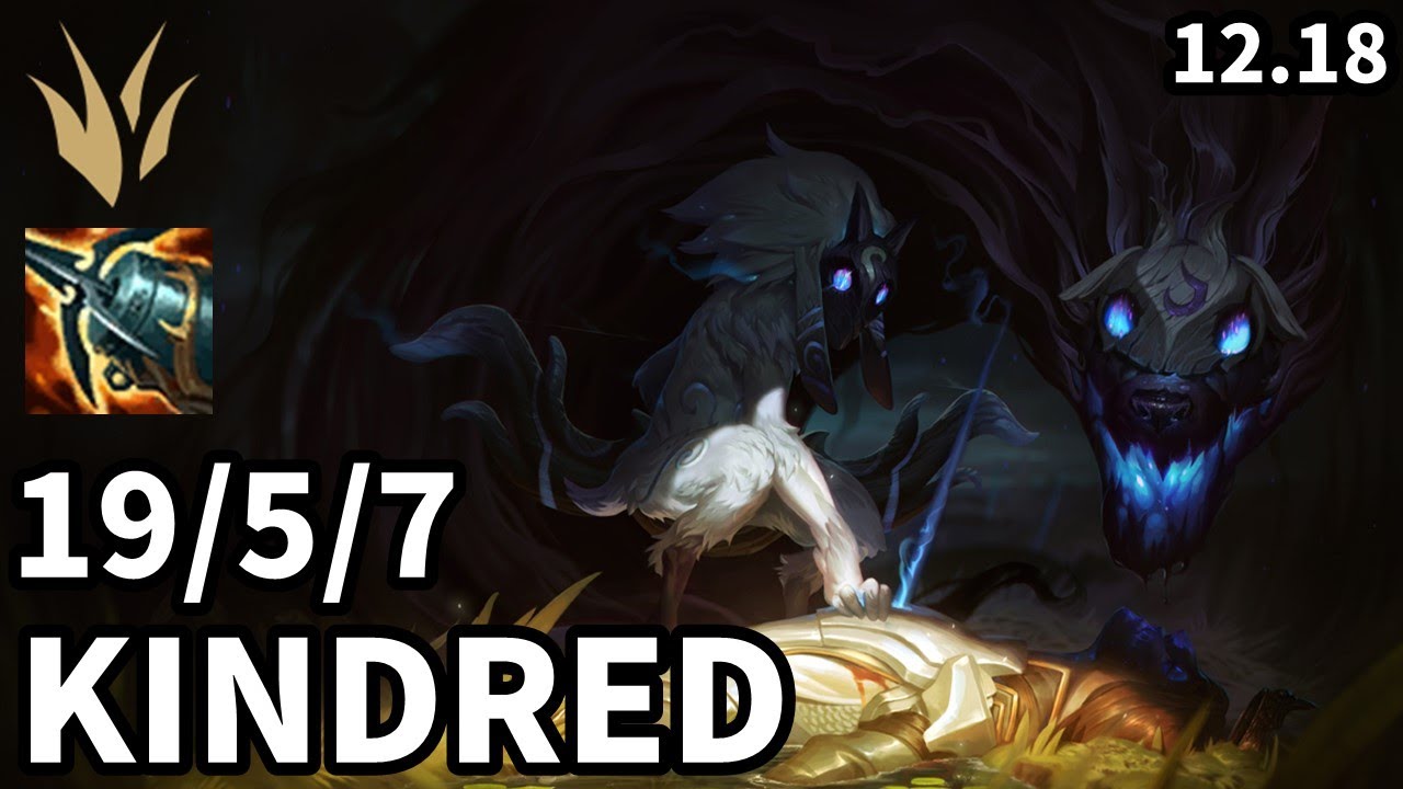 Kindred Jungle vs Lee Sin - Ranked Grandmaster - Patch KR 12.18