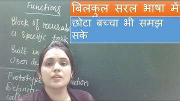 Introduction to functions in c