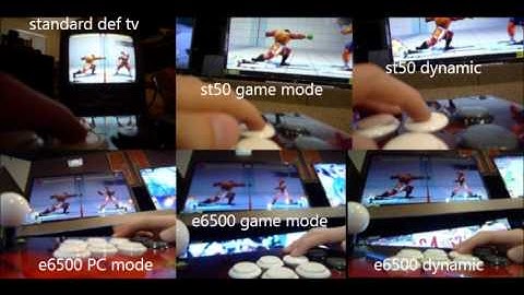 Panasonic ST50 & Samsung e6500 Input lag test