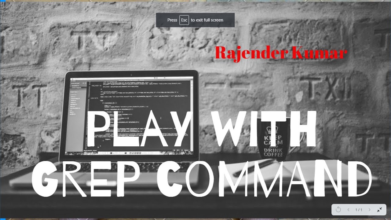 Play with GREP command - YouTube