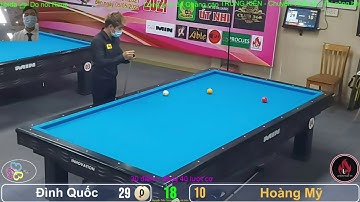Đình Quốc vs Hoàng Mỹ | Giải carom 3 băng CLB Út Nhi mở rộng 2021