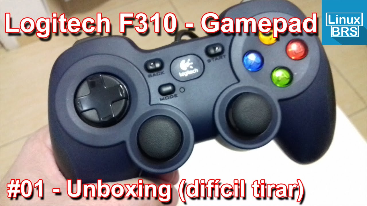Logitech F310 Gamepad - Unboxing ( tirando da embalagem - difícil ...
