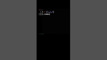 Hoe werkt Python List Remove?
