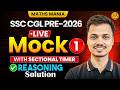 New Pattern Reasoning Mock 1 LIVE Solutions 🔥 | SSC CGL, CHSL, Railway, State Exams | Score 50/50