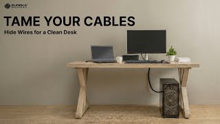 EUREKA Ergonomic Cable Management Guide | How to Hide Cables for a Clean Desk Setup