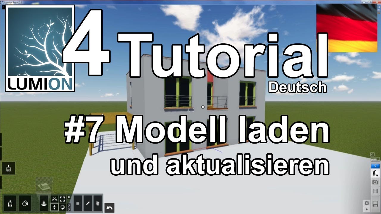 Lumion 4 Tutorial #7 Modell laden und aktualisieren (Deutsch) - YouTube