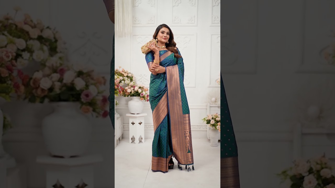 Deep Navy Blue Soft Silk Saree