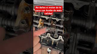 Aceite de mala calidad #mecánicaautomotriz #taller #chevrolet #spark