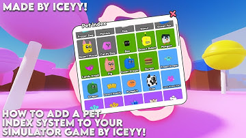 How to add Pet Index to your simulator! ( Simulator Generator Plugin )