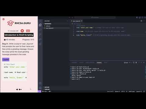 Introduction to Shell Scripting in RHEL | RHCSA GURU