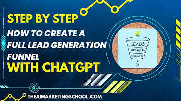 Use CHATGPT To Generate 1000s Leads | Create full funnel landing page, lead magnet & email sequence