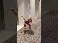 Small girl butt wiggle dance  dubai hyatt regency creek fun kids