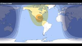 Sombra da Lua - Eclipse de 14/10/2023