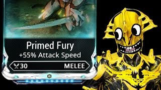 Warframe: Primed Fury (200d Login Reward) with Volt, Galatine, Jat Kittag, Scindo, War...
