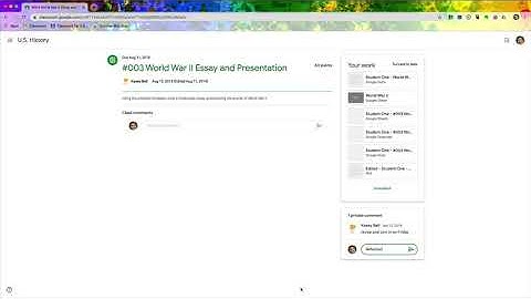 Google Classroom Tip: Use Private Comments for Reflection