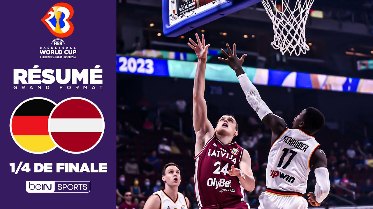 Résumé Allemagne Lettonie Coupe du Monde FIBA 2023 YouTube