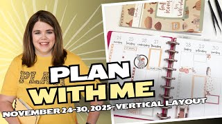 Datos Plan with Me- November 24-30, 2025- Vertical Layout Actualización