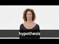 How to pronounce HYPOTHESIS in American English