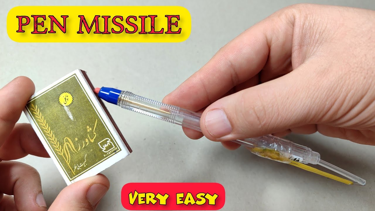 How to make pen rocket at home Super Easy Pen missile rockets