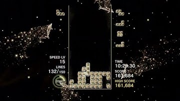 Clearing Zone Marathon in Tetris Effect: Connected