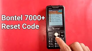 bontel 7000+ reset code