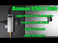 Baseus 8-in-1 USB C Hub Docking Station - Add more ports to your Macbook Pro