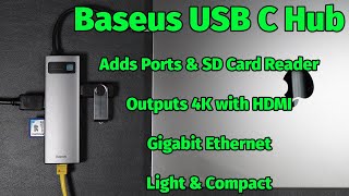 Baseus 8-in-1 USB C Hub Docking Station - Add more ports to your Macbook Pro